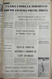 Página do jornal Correio do Ceará de fevereiro de 1982