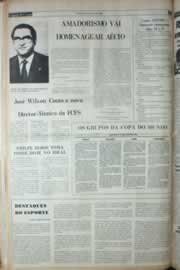 Página do jornal Correio do Ceará de março de 1982