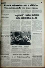 Página do jornal Correio do Ceará de março de 1982