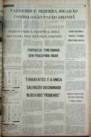 Página do jornal Correio do Ceará de março de 1982
