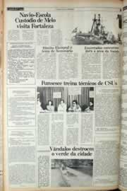 Página do jornal Correio do Ceará de março de 1982