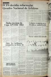 Página do jornal Correio do Ceará de março de 1982