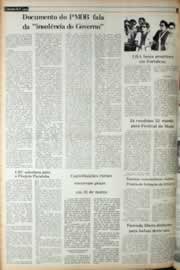 Página do jornal Correio do Ceará de março de 1982