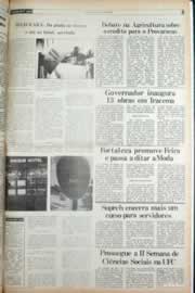 Página do jornal Correio do Ceará de março de 1982