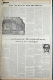 Página do jornal Correio do Ceará de março de 1982