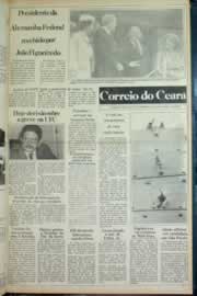 Página do jornal Correio do Ceará de abril de 1982