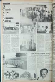 Página do jornal Correio do Ceará de abril de 1982