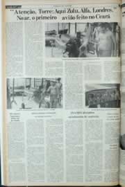 Página do jornal Correio do Ceará de abril de 1982