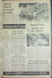 Página do jornal Correio do Ceará de abril de 1982