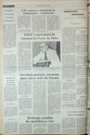 Página do jornal Correio do Ceará de abril de 1982