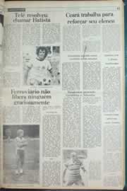Página do jornal Correio do Ceará de abril de 1982
