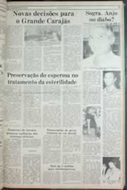 Página do jornal Correio do Ceará de abril de 1982
