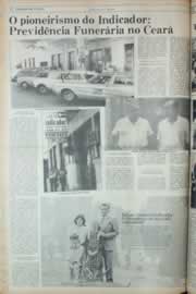 Página do jornal Correio do Ceará de maio de 1982