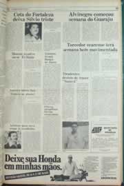 Página do jornal Correio do Ceará de maio de 1982