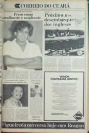 Página do jornal Correio do Ceará de maio de 1982