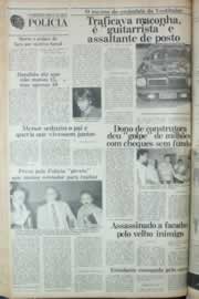 Página do jornal Correio do Ceará de maio de 1982