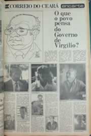 Página do jornal Correio do Ceará de maio de 1982