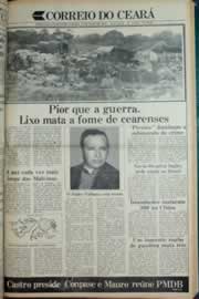 Página do jornal Correio do Ceará de maio de 1982