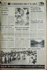 Página do jornal Correio do Ceará de maio de 1982