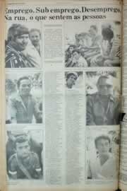 Página do jornal Correio do Ceará de maio de 1982