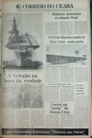 Página do jornal Correio do Ceará de junho de 1982