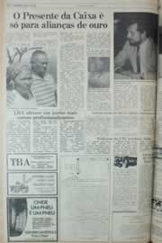 Página do jornal Correio do Ceará de junho de 1982