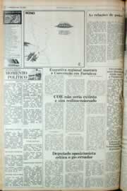 Página do jornal Correio do Ceará de junho de 1982