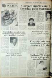Página do jornal Correio do Ceará de junho de 1982