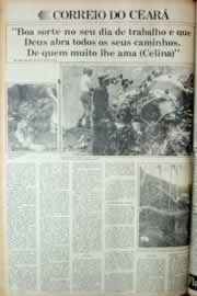 Página do jornal Correio do Ceará de junho de 1982