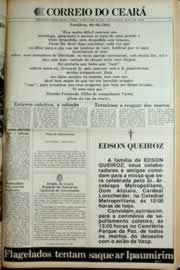 Página do jornal Correio do Ceará de junho de 1982