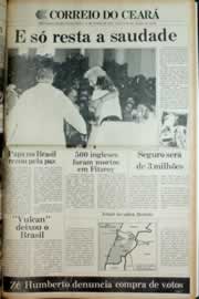 Página do jornal Correio do Ceará de junho de 1982