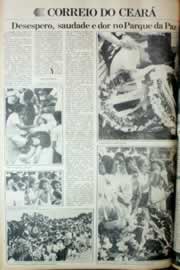Página do jornal Correio do Ceará de junho de 1982