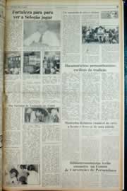 Página do jornal Correio do Ceará de junho de 1982