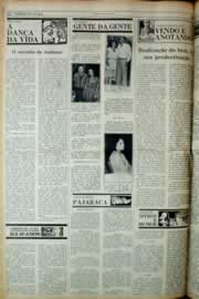 Página do jornal Correio do Ceará de junho de 1982