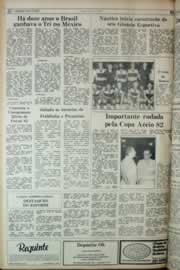 Página do jornal Correio do Ceará de junho de 1982