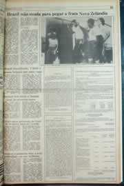 Página do jornal Correio do Ceará de junho de 1982