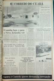 Página do jornal Correio do Ceará de junho de 1982