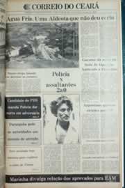 Página do jornal Correio do Ceará de junho de 1982