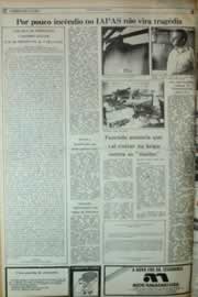 Página do jornal Correio do Ceará de junho de 1982