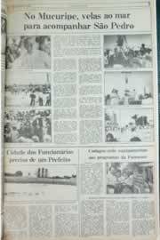 Página do jornal Correio do Ceará de junho de 1982