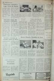 Página do jornal Correio do Ceará de junho de 1982