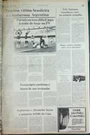 Página do jornal Correio do Ceará de junho de 1982