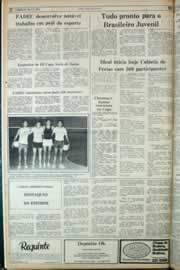 Página do jornal Correio do Ceará de julho de 1982
