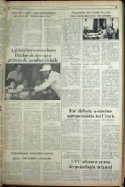 Página do jornal Correio do Ceará de julho de 1982