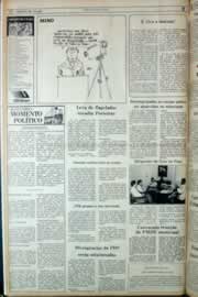Página do jornal Correio do Ceará de julho de 1982