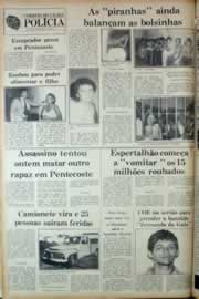 Página do jornal Correio do Ceará de julho de 1982