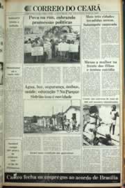 Página do jornal Correio do Ceará de julho de 1982