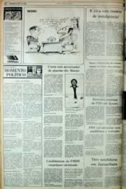 Página do jornal Correio do Ceará de julho de 1982