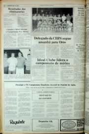 Página do jornal Correio do Ceará de julho de 1982