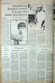 Página do jornal Correio do Ceará de julho de 1982